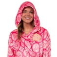 thumbnail image 4 of Wicked Women's Bathrobe Glinda the Good Witch Ruffle Self-Tie Hooded Robe, 4 of 7