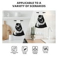 thumbnail image 4 of Yiaed Abstract Black White Swirls Print Coral Velvet Wipes Absorbent Wipes Cleaning Cloths Household Table and Dish Wiping Cloths, 4 of 7