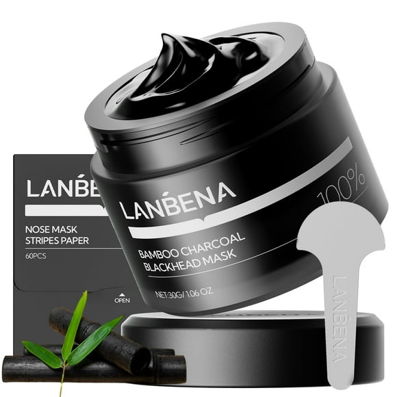 Mascarilla eliminadora de puntos negros LANBENA Upgraded 2.0 Bamboo Charcoal