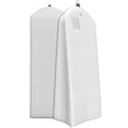thumbnail image 2 of Your Bags Wedding Dress Garment Bag - Garment Bags for Travel & Hanging Clothes or Storage Preservation - 72" Wedding Dress Bag for Gowns Long with 20" Gusset for Puffy Bridal Gowns Cover - White, 2 of 9