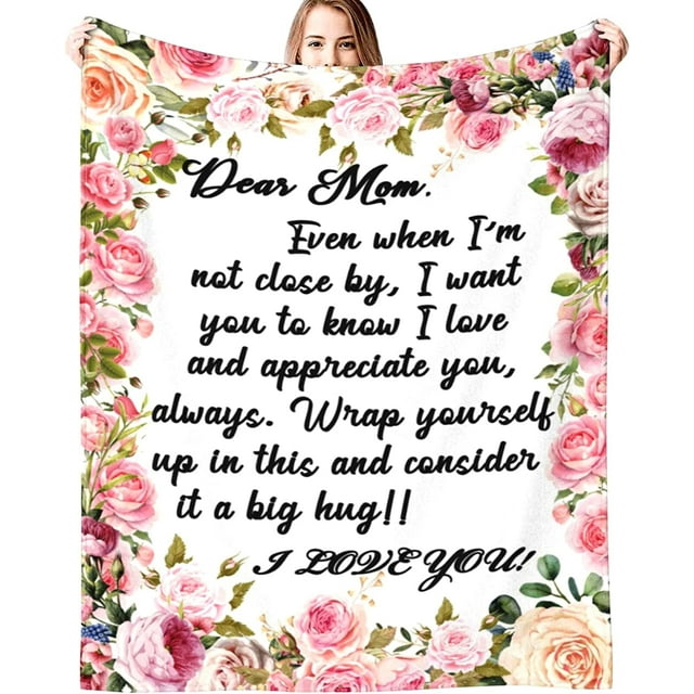 LHSHID Best Gifts for Grandma Blanket from Grandchildren Super Soft Flannel Blankets for Birthday/Mothers Day 50x60in