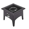 thumbnail image 4 of Modway Convene 5 Piece Set Outdoor Patio with Fire Pit in Espresso Turquois, 4 of 10