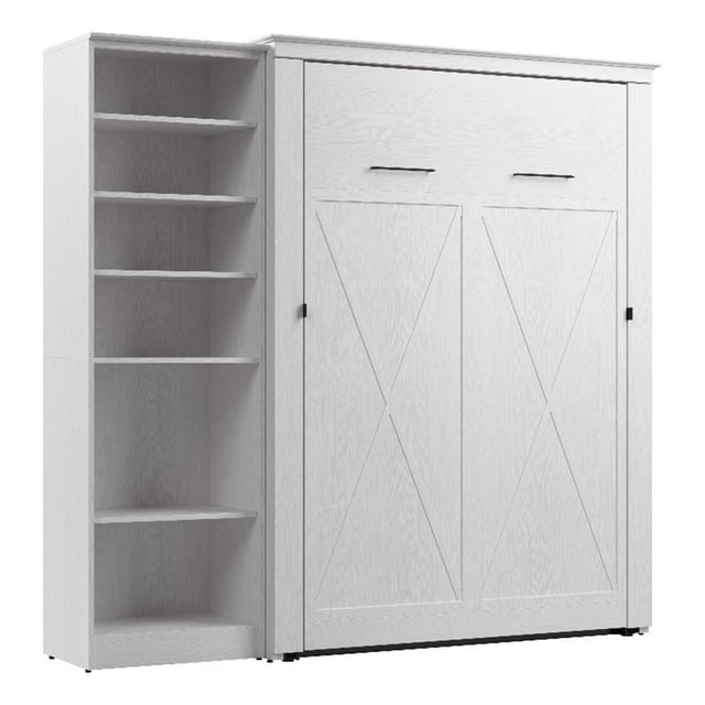 Pemberly Row Full Murphy Bed with Closet Organizer (88"W) - Engineered Wood