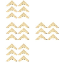 MLINS 80 pcs  Metal Book Corners Cover Vintage Corner Protectors Metal Book Corner for Diary Scrapbook Photo Album