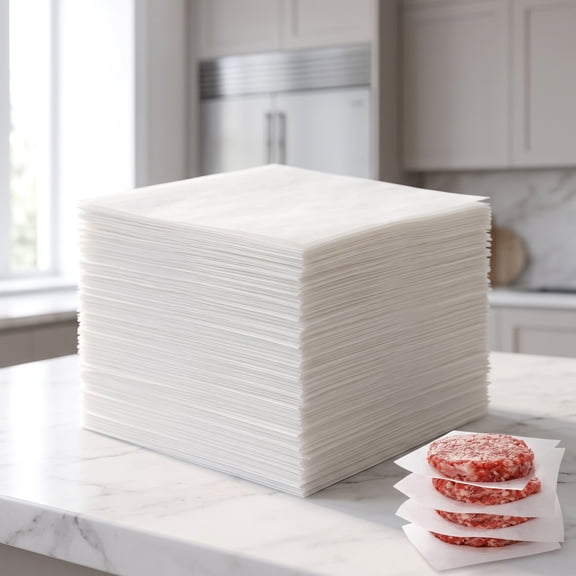 Square Parchment Paper Sheets, 4x4 Inch Nonstick Dividers for Cookies, Burgers, and Food Storage