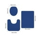thumbnail image 3 of Juego de 3 alfombrillas de baño absorbentes y antideslizantes de poliéster para mayor seguridad y comodidad en la ducha (azul)., 3 of 9