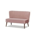 thumbnail image 3 of Artdeco Home - Holleywood Loveseat Sofa Blush, 3 of 5