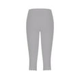thumbnail image 5 of Timegard Capri Leggings for Women Summer High Waisted Belly Control Slim Fitted Yoga Gym Cropped Pants, 5 of 6