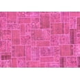 thumbnail image 1 of Ahgly Company Indoor Rectangle Patchwork Pink Transitional Area Rugs, 8' x 10', 1 of 4