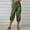 Army Green, variant on SEMPAI Pants for Women Culottes Cropped Solid Plus Size Pants Summer Pants Slim Simple Solid Plus Size Plus Size for Womens Plus Size Pants Celebrate