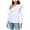 White - brightwhite, variant on maison Jules Womens Ruffle Knit Blouse, White, Small