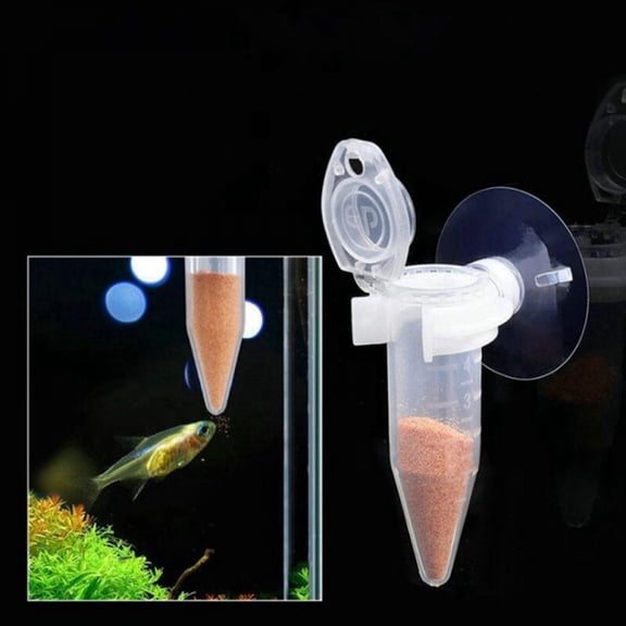 Automatic Fish Feeder Tapered Aquarium Red Worm Feeding Feeder Funnel Cup Fishing Animal Feed Tool Aquarium Feeder