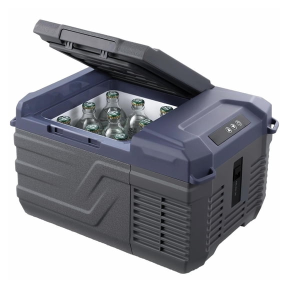 Car Refrigerator 9L, 12V/24V Portable Fridge Freezer, -4 to 68°F Adjustable, Compressor Cooler for Camping, RV, Truck, Home - AC/DC Powered