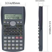 Helect 2-Line Engineering Scientific Calculator, Suitable for School and Business, Black