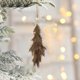 thumbnail image 1 of Ganfancp Lana Reno de Madera Colgante Árbol de Navidad Decoración de Navidad Colgante de Navidad de Peluche Blanco Marrón Rebajas Hoy Liquidación 1*Colgante de Navidad, 1 of 6