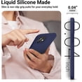 thumbnail image 3 of Shockproof Designed for iPhone 12 Mini Case, Liquid Silicone Phone Case with [Soft Anti-Scratch Microfiber Lining] Drop Protection 5.4 inch Slim Thin Cover, Navy Blue, 3 of 16