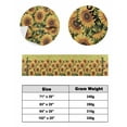 thumbnail image 6 of Xipuska Yellow Sunflower Bed Runners for Cal King Size Bed, Decorative Bed Throws for Foot of Bed, Summer Botanical Floral Plant Bed Runner Sofa Throw Bedding Scarf Protector Slipcover for Bedroom, 6 of 6