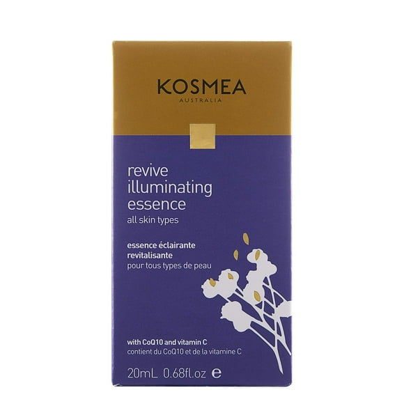 Kosmea Revive Illuminating Essence Facial Oil with Vitamin C & CoQ10 â Dark Spot Solution, Anti-Wrinkle, Hydrating Care for Scars & Marks - 20ml, 78g