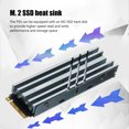 thumbnail image 4 of Disipador De Calor De Enfriamiento Enfriador de aluminio Disco duro de estado sólido M.2 Disipador de calor SSD para NVME 2280 (gris), 4 of 8