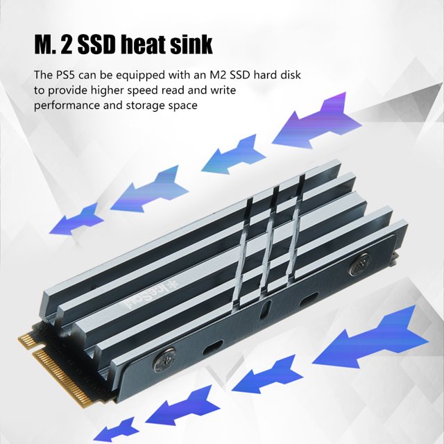 Disipador De Calor De Enfriamiento Enfriador de aluminio Disco duro de estado sólido M.2 Disipador de calor SSD para NVME 2280 (gris)