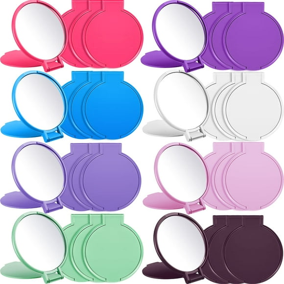 Jetec 80 Pcs Miroirs Compacts Cadeaux pour Femmes Mini Miroirs Vintage de Poche pour Sac à Main Petits Miroirs Ronds Pliants pour Maquillage de Voyage