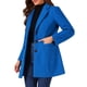 thumbnail image 4 of Abrigo de mujer INSPIRE CHIC de color sólido con solapa muesca y un solo botón, abrigo de invierno, azul profundo, talla S, 4 of 6