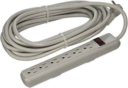 eDragon Surge Protector Flat Rotating Plug 6 Outlet Horizontal Outlets ...