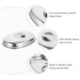 thumbnail image 2 of Stainless Steel Oval Teppanyaki Food Cover Oilproof 1 Set, 2 of 6