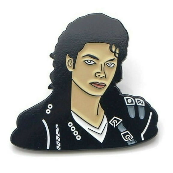 Michael Jackson Face Enamel Metal Pin