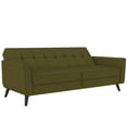Queer Eye Liam Futon with Storage, Olive Green Linen