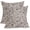 A Dark Gray, variant on Vintage Floral Pillow Covers 16x16 Inch Set of 2 Antique Flower Block Print Pillowcases Dark Gray Neutral Traditional Square Cushion Case for Couch Sofa Bed