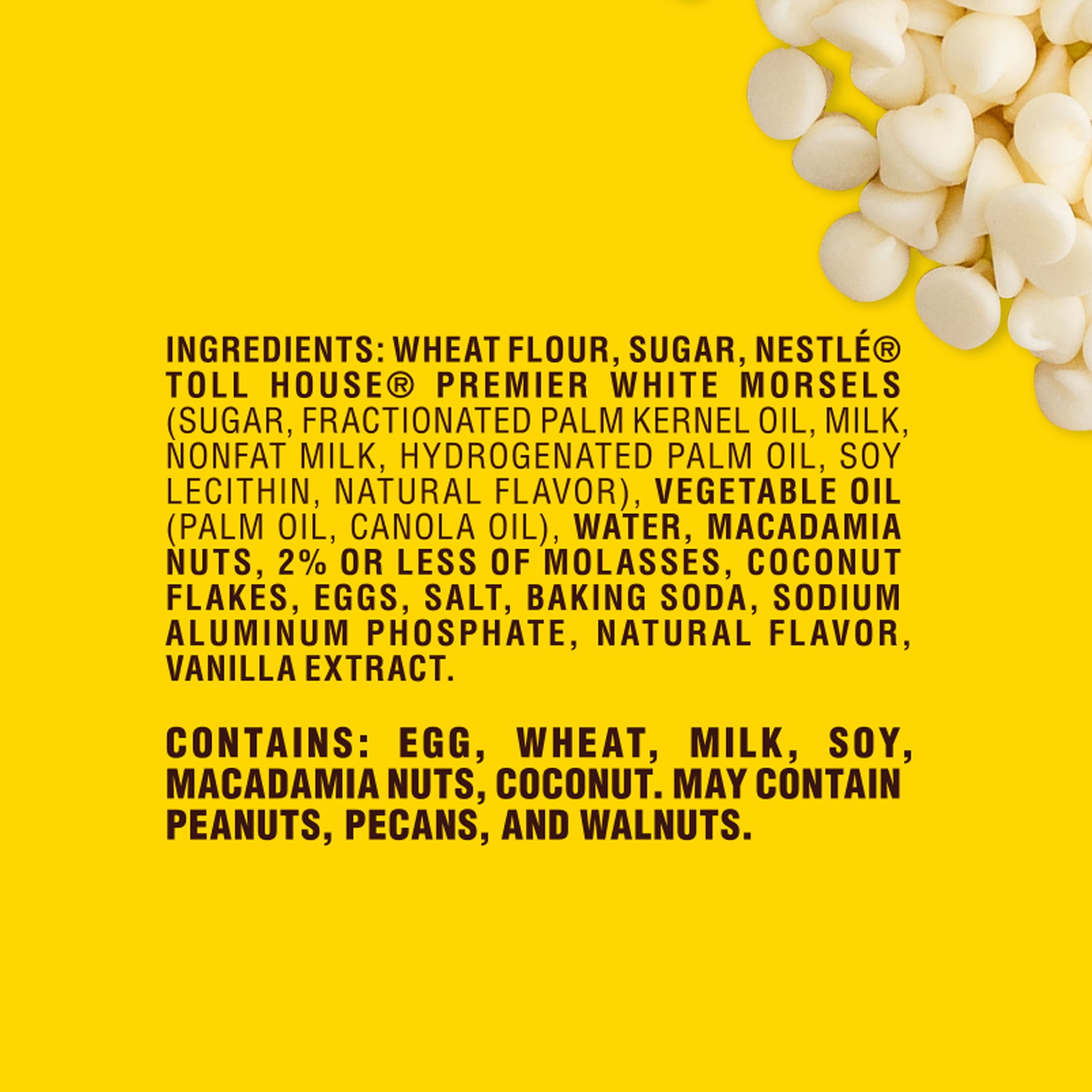 Nestle Toll House White Chocolate Chip Macadamia Nut Cookies Recipe