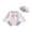 Pink, variant on BemeyourBBs Toddler Baby Girl Swimsuit Infant Bathing Suit One-Piece Swimsuits with Sun Hat Set Long Sleeve Rash Guard Swimwear Ice Cream Zipper Summer Beach Wear