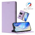 thumbnail image 3 of Lychee Texture PU Leather Case for iPhone 15 Pro Wallet Case with RFID Blocking Card Holders, Wallet Case with Kickstand Magnetic Flip Case Compatible with iPhone 15 Pro - Purple, 3 of 8