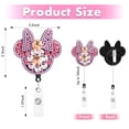 thumbnail image 3 of WWS-Retractable Badge Holder Rhinestone Bling Nursing Badge Reels with ID Clip for Nurses Doctors Students,24 inch Retractable Cord, 3 of 4