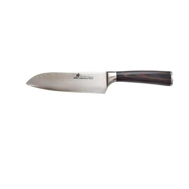 ZHEN D6P VG-10 Série Damas 7 Po Pakkawood Poignée Santoku Chefs Couteau