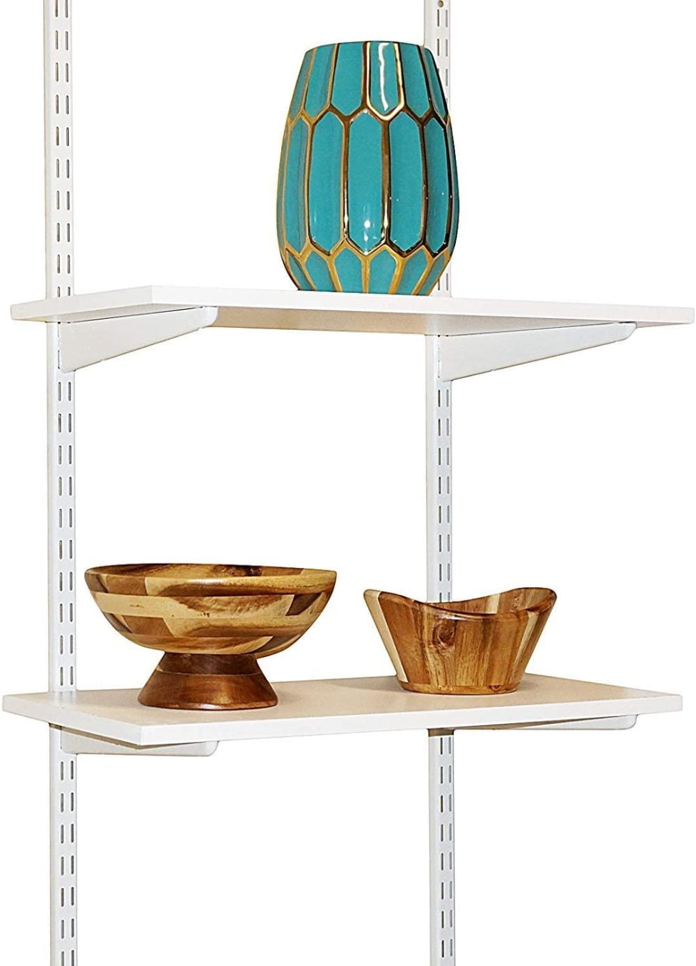 WELLAND Twintrack Wall Uprights, 78Inch, Single, White