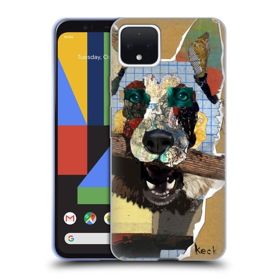 Head Case Designs Officially Licensed Michel Keck Dogs 3 German Shepherd Soft Gel Case Compatible with Google Pixel 4