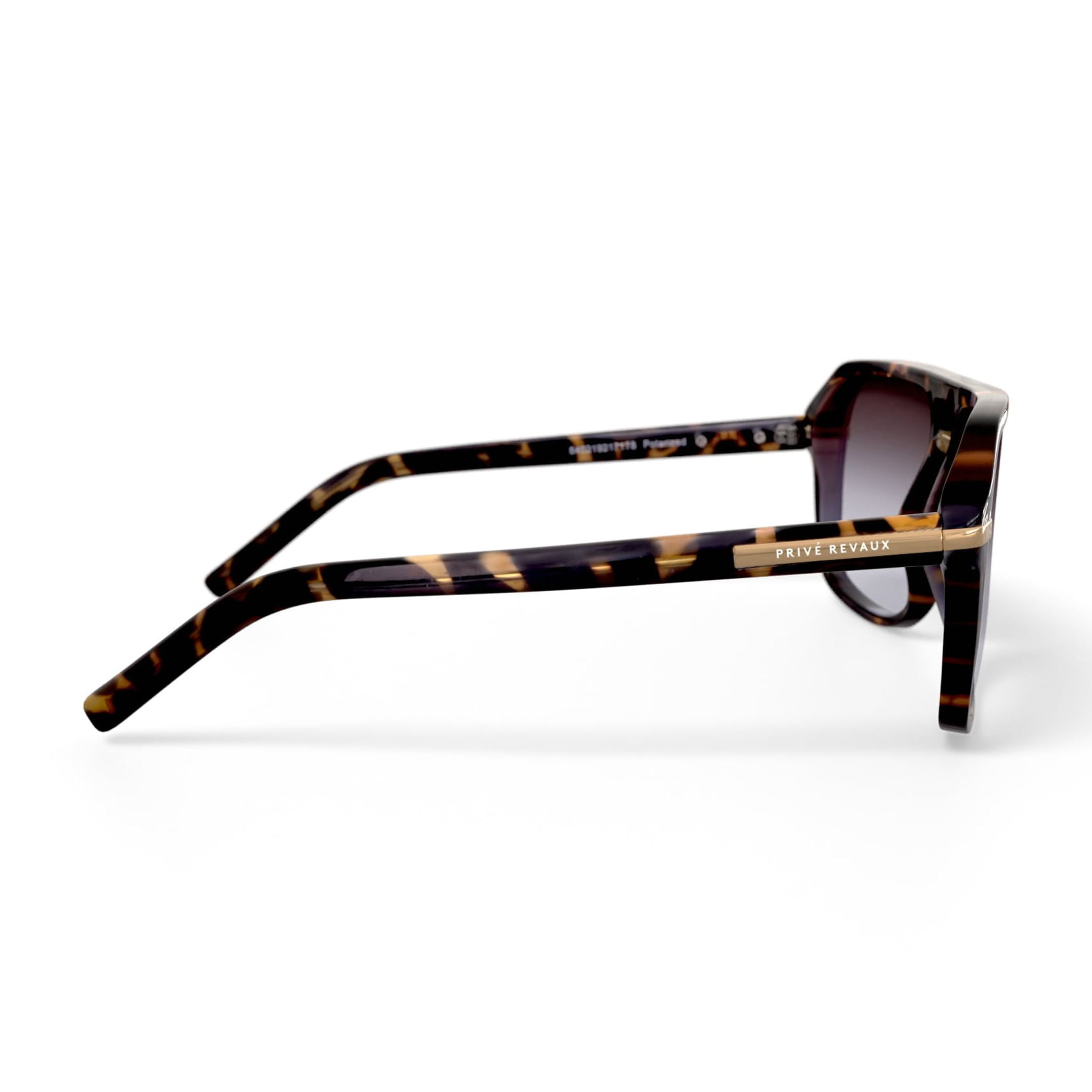 Prive Revaux Men's Rx'able Fashion Polarized Sunglasses, 'Bruce 2.0', Navigator, Havana, 60-13-138