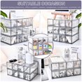 thumbnail image 2 of Desk Organizer with 12 Drawers, FODIENS 3 Packs Stackable Desktop Storage Box with Removable Drawer, Clear Sunglasses Organizer Display Case, 2 of 7