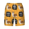 thumbnail image 4 of Lsque Mens Swim Trunks Corgi Pattern - Bathing Suit Compression Liner - Beach Swim Shorts Swimwear - (S-3XL) - Stretch Quick Dry -XX-Large, 4 of 9