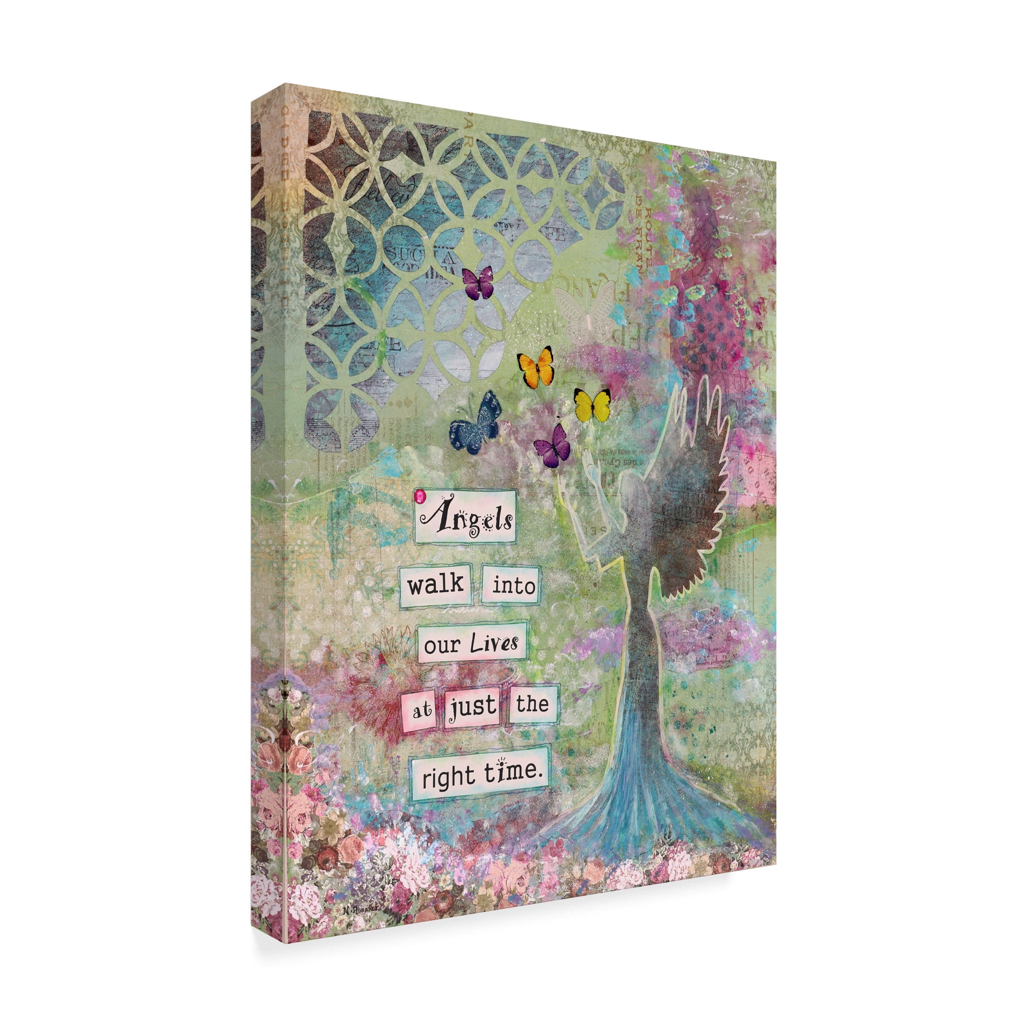Trademark Fine Art 'Angels Walk In' Canvas Art by Let Your Art Soar