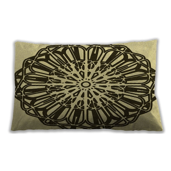 Ahgly Company Outdoor Rectangular Contemporary Lumbar Throw Pillow, 13 inch by 19 inch