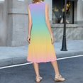 thumbnail image 6 of Women's Fashion Casual Gradient Print Dress, 6 of 6