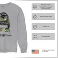thumbnail image 6 of Military Mom Sweatshirt Proud Mom Life Messy Bun Sunglasses Mother's Day Mama Mommy Active Duty Veteran Vet Crewneck, 6 of 7