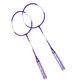 thumbnail image 4 of Juego De Raquetas De Bádminton, 2 Raquetas De aleación De Hierro Súper Ligera Con Varilla Central Elástica Y Soporte En Forma De T Para Principiantes, Niños, Interiores, 4 of 8