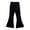 Black, variant on Mercatoo Kids Girls Velvet Flared Pants Elastic Waist Lightweight Bell Bottom Pants Spring Casual Yoga 𝗕ootcut Trousers