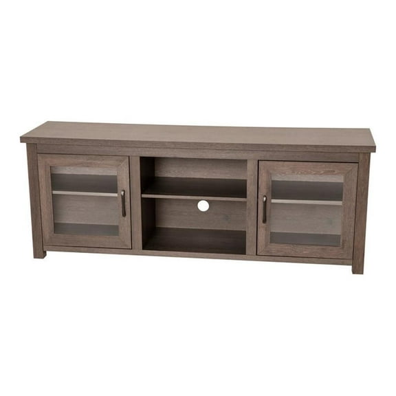 Bowery Hill Engineered Wood TV Stand for up to 80" TVs in Black