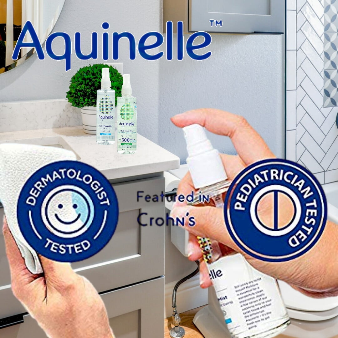 Aquinelle Toilet Tissue Mist, Eco-Friendly & Non-Clogging Alternative to Flushable Wipes Simply Spray On Any Folded Toilet Paper 2PK OCEAN BREEZE 8.25OZ