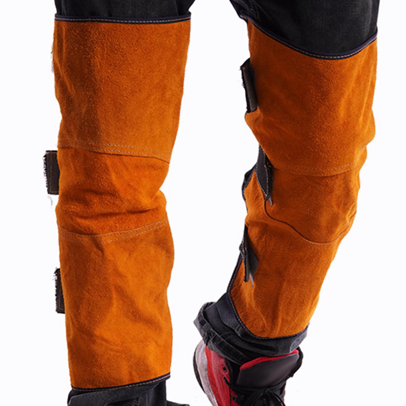 BAOSITY Welding Leg Covers Knee Protector/ Fireproof Comfortable Anti Slip Reinforced Women Men for Welder/ Knee Pads Leg Protection